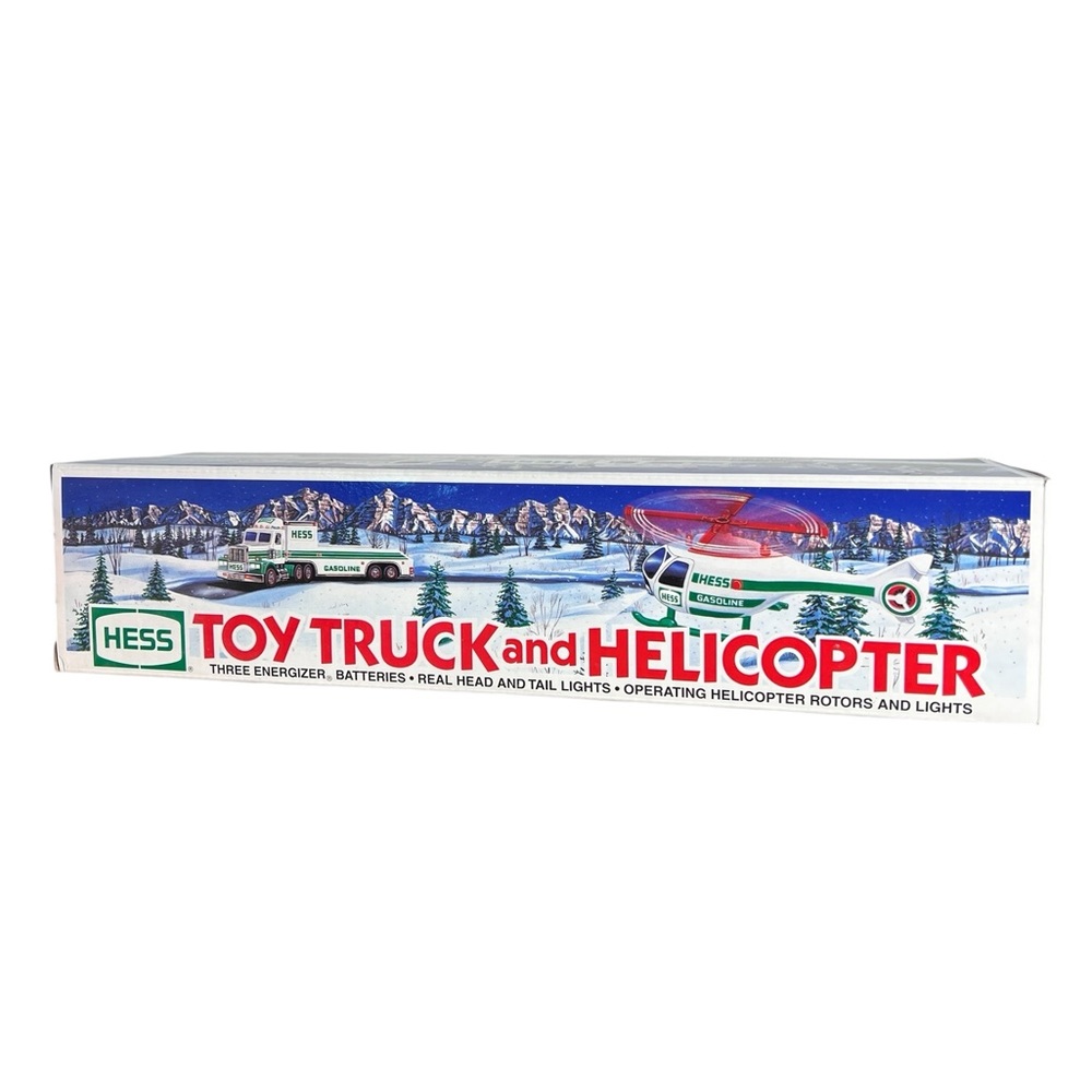 Hess Vintage‎ 1995 Toy Truck and Helicopter Collectible 90s
